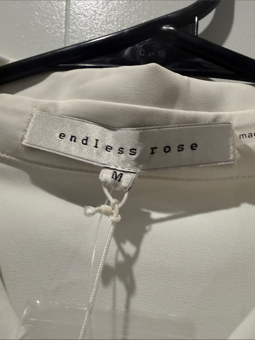 Endless Rose White Ruffle-Cuff Button Front Blouse - Picture 5 of 7